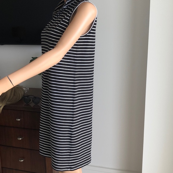 ANNE KLEIN BLK/WH T-SHIRT DRESS - Picture 3 of 8